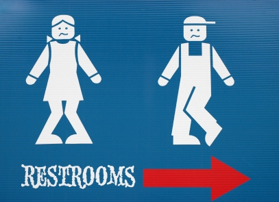 funny bathroom signs. Using a public restroom can be